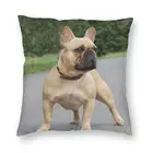 Модный милый чехол для подушки с изображением французского бульдога, домашняя декоративная наволочка для подушки с изображением французской собаки, 45x45, наволочка для дивана
