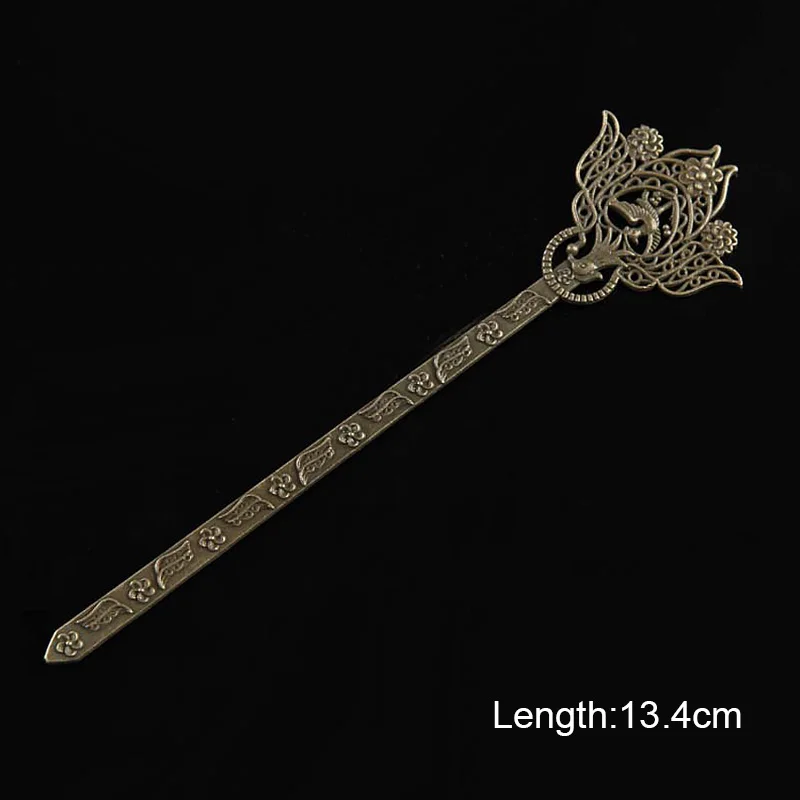 

1PC Handmade Retro Alloy Hair Sticks Women Simple Hair Clip Metal Bridesmaid National Hair Jewelry Vintage Gold Hair Sticks
