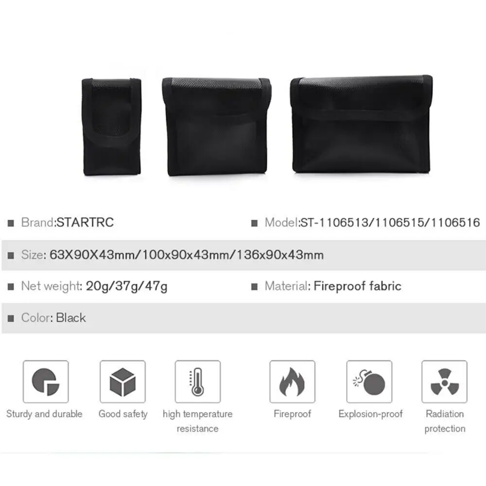 STARTRC DJI Mavic Mini Battery LIPO Safety Bag огнеупорная сумка для хранения мини-батарей