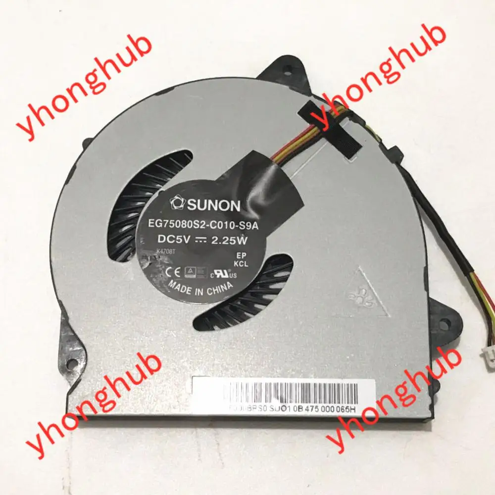 SUNON EG75080S2 C010 S9A DC 5V 2 25 W 4 проводной Сервер вентилятор охлаждения ноутбука|Кулеры и
