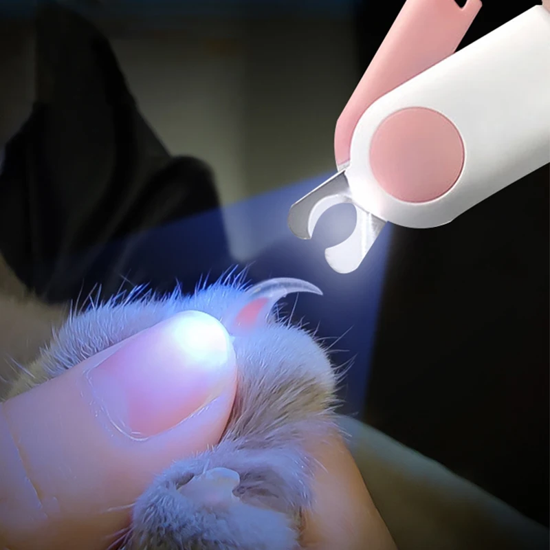 

Cat Dog Nail Clippers LED Lighting Round Head with Lock Safety Sharp Pet Animal Paw Trimming Care Puppy Kitten Cleaning Trimmers
