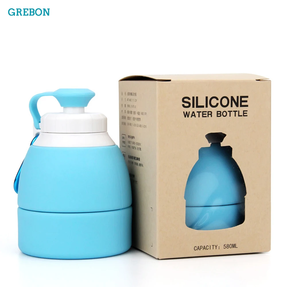 

Retractable Silicone Cup Foldable Collasible Silicone Snack Coffee Folding Mug Sports Outdoor With Straw Portable Water Drinking