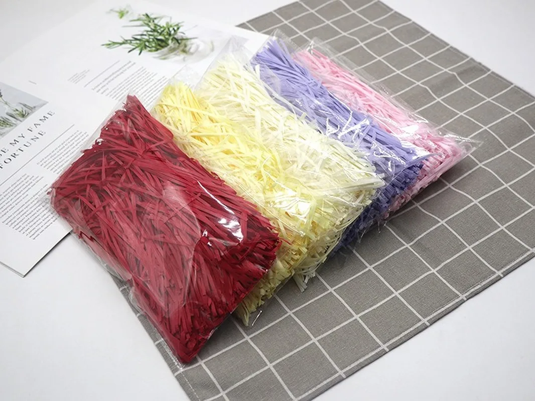 30 г DIY наполнитель подарочной коробки для салфеток бумажная рафия нарезанная