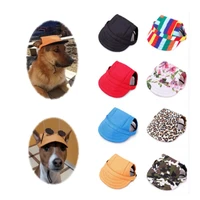 summer pet dog hat cap outdoor dog baseball cap canvas small dog sunscreen accessories pet dog hat baseball cap sports for pet