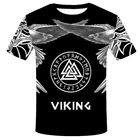 2021 новейшая футболка с татуировкой викингов, футболка с 3D-принтом, для мужчин и женщин, Повседневная Уличная одежда, футболка с круглым вырезом, футболка для мужчин и женщин, Harajuku