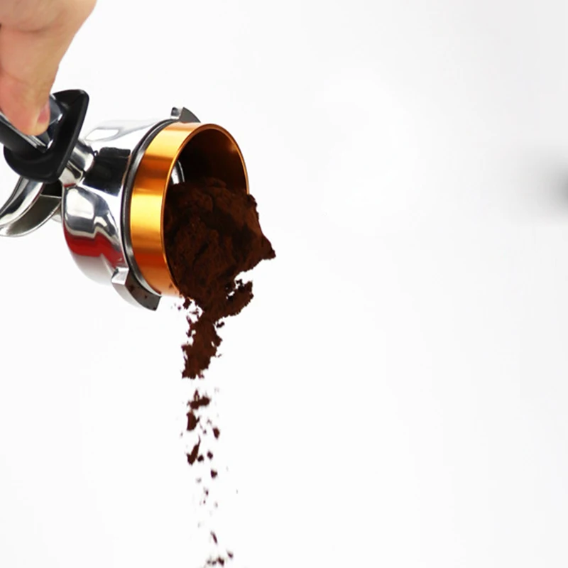

58mm Stainless Steel Intelligent Dosing Ring Brewing Bowl Coffee Powder for Espresso Barista Funnel