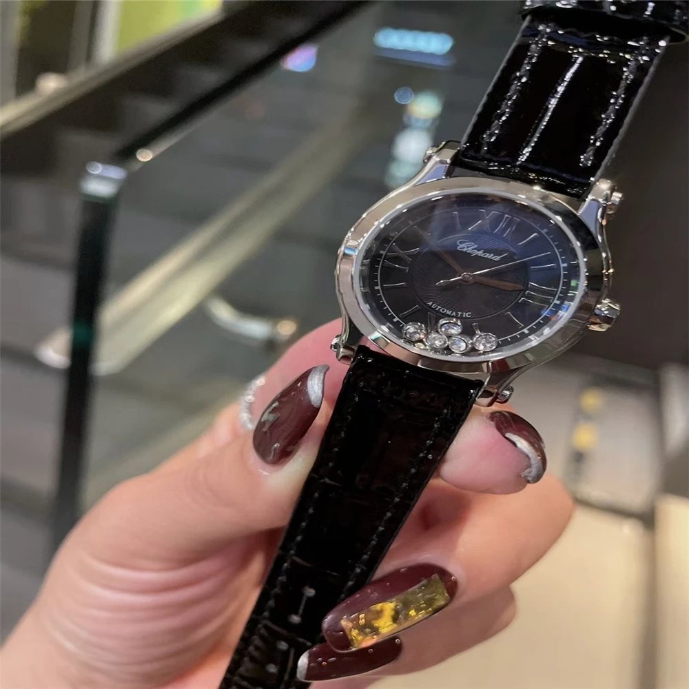 

Crystal Diamond Watches Top Brand Luxury LOGO Female Wristwatch Ladies Leather Wrist Watches