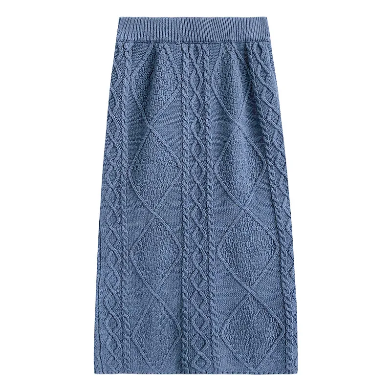 Colorfaith 2019 Женская длинная джинсовая юбка карандаш длины миди с сексуальным