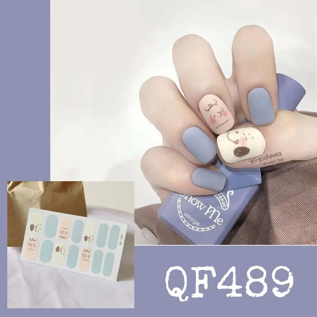 

Women Fake Nails Beauty Nail Art Tips False Nails DIY Manicure Kit Finished Nails Nail Beauty Tools Easy To Use
