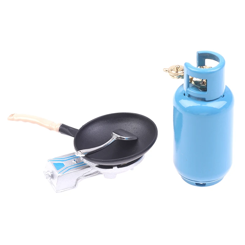 1/12 кукольный домик Миниатюрный кухонный сплав газовая плита бак посуда