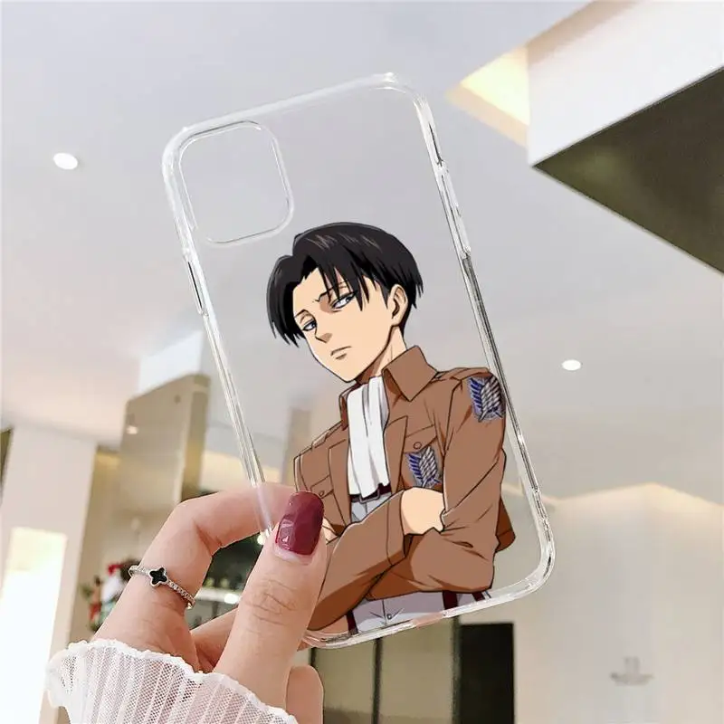 

Attack On Titan amime Phone Case Transparent soft For iphone 5 5s 5c se 6 6s 7 8 11 12 plus mini x xs xr pro max