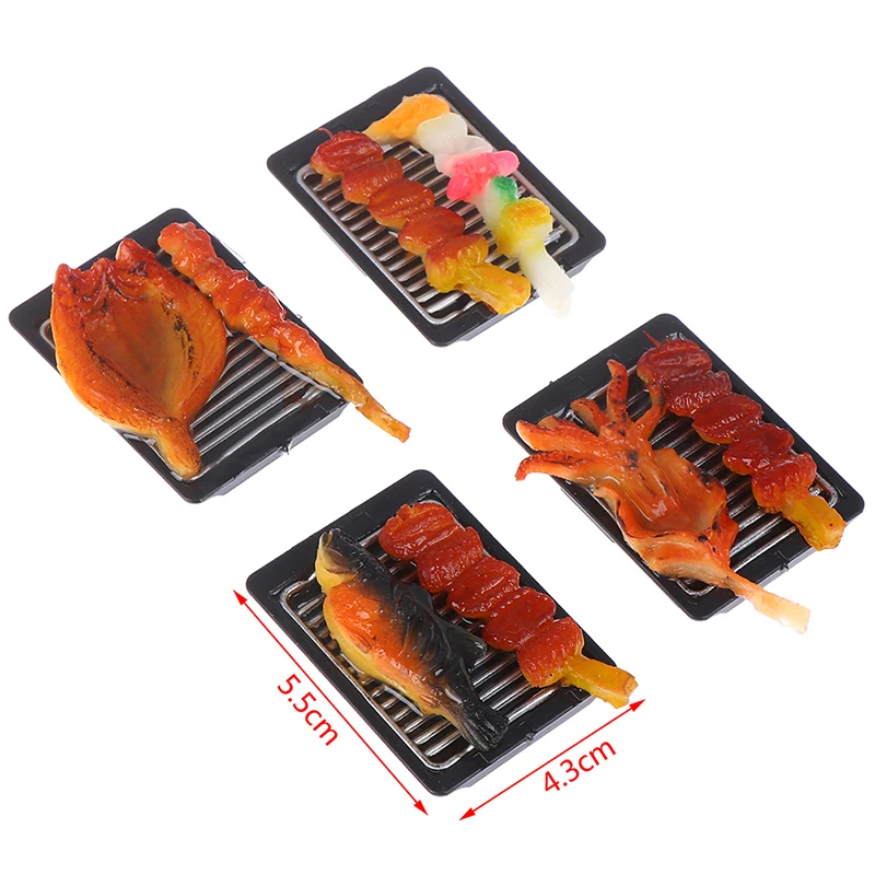 1 шт. 1/6 Масштаб Кукольный домик миниатюрное моделирование барбекю еда игрушка