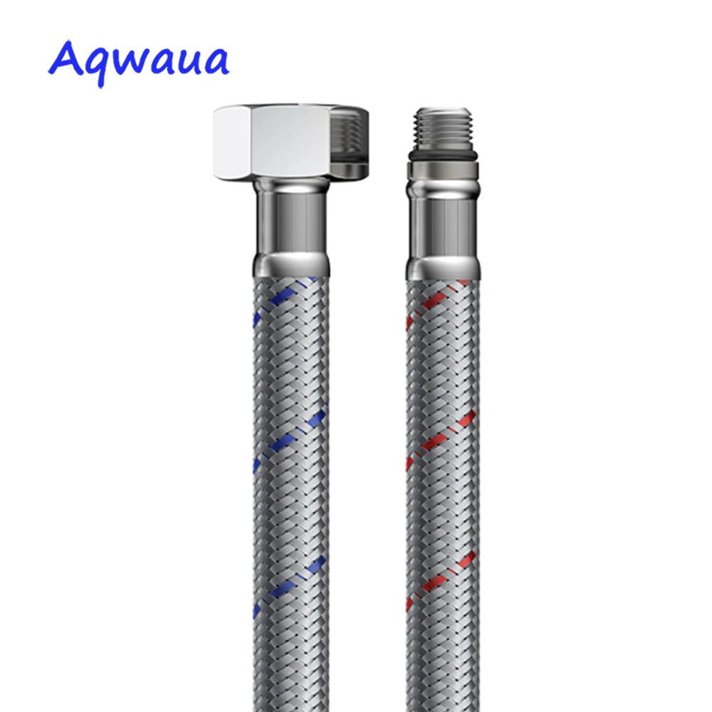 Смеситель для холодной и горячей воды Aqwaua 1 пара гибких шлангов крана 40/50/60 см|plumbing