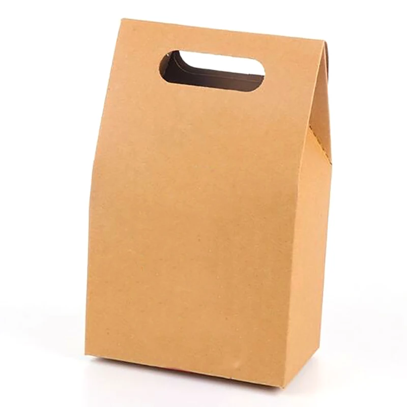 50 шт/партия коробка для десертов Свадебный коричневый пакет из крафт бумаги