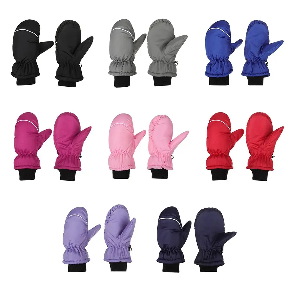 

Ветрозащитные водонепроницаемые зимние теплые детские лыжные перчатки с длинным рукавом