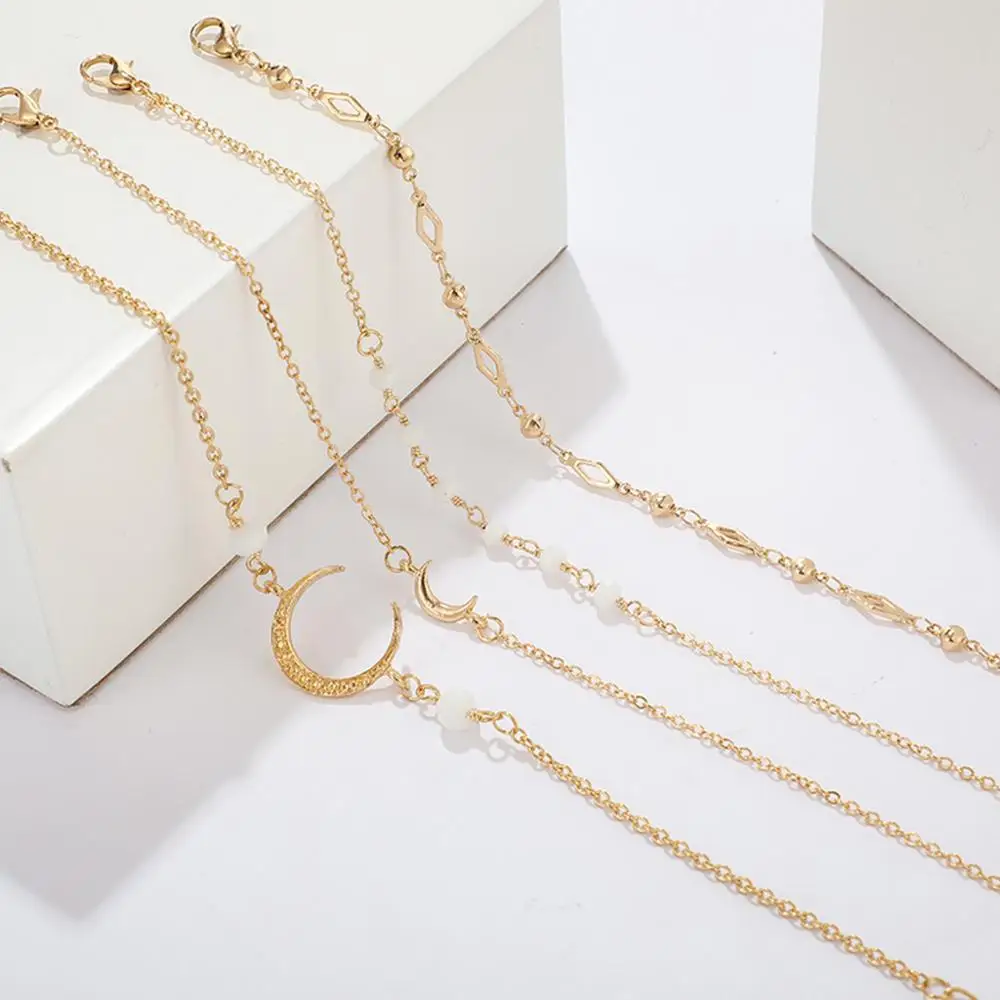 4 шт х браслет из нержавеющей стали с подвеской любовь регулируемый цепочка