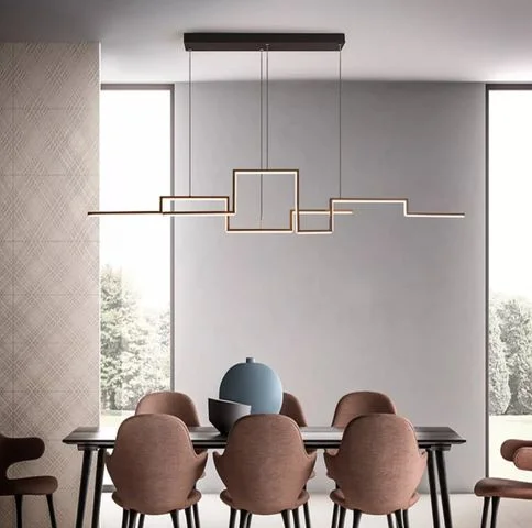 

2 Heads Dining Room Chandelier Modern Pendan Light For Living Room LED Lamp with Remote Control White Body 59inch Home Lighting