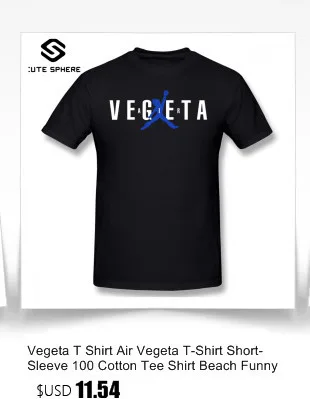 Vegeta футболка Гоку футболка Vegeta с принтом 6xl футболка хлопок Awesome Мужская Повседневная футболка с коротким рукавом