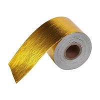 50mmx10m reflective high temperature gold roll adhesive heat shield wrap tape packing accessory in stock