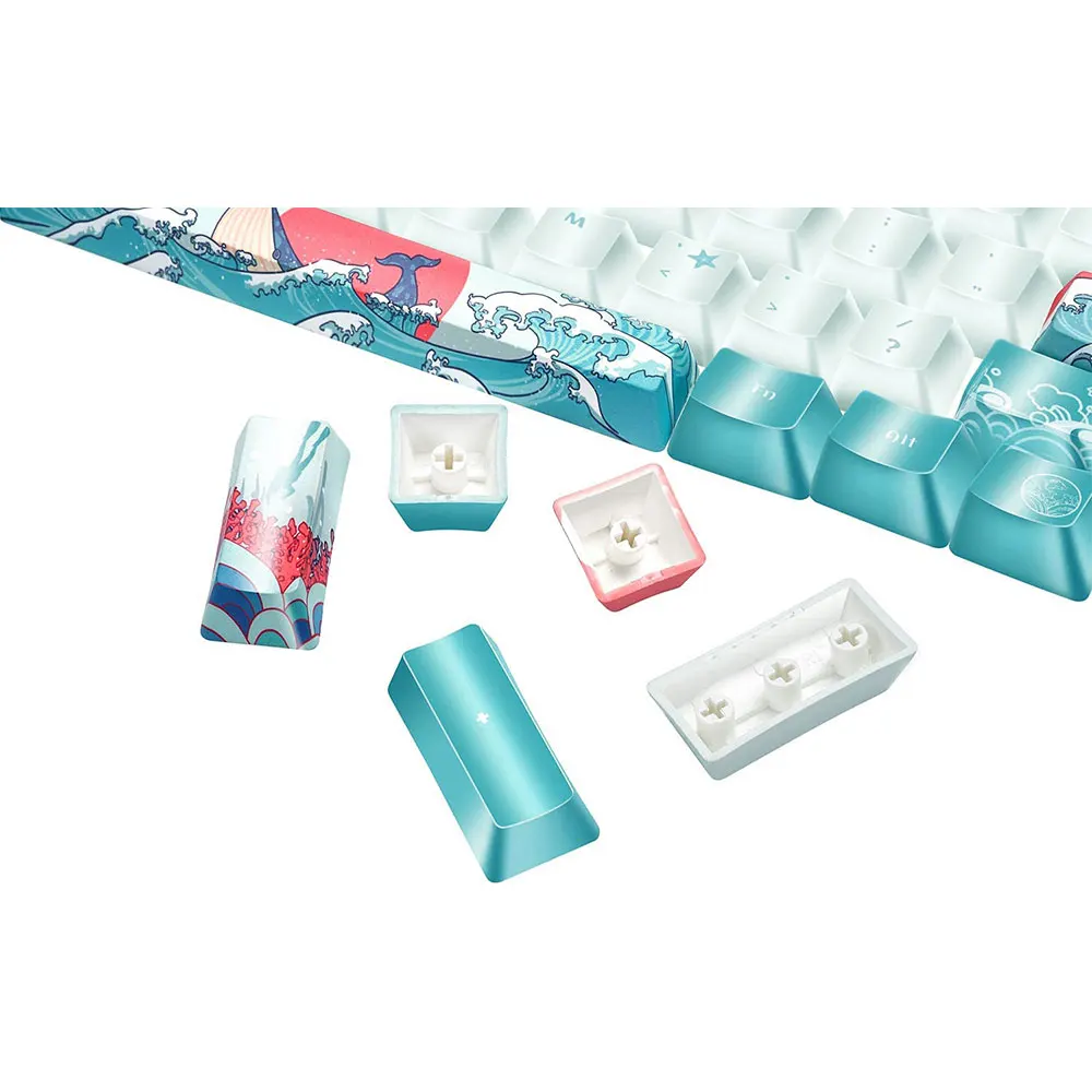 

108 Keys Caps PBT Dye Sublimation Coral Sea Keycaps OEM Profile Keycaps Mechanical Keyboard For Cherry MX/Gateron Switch Keycap