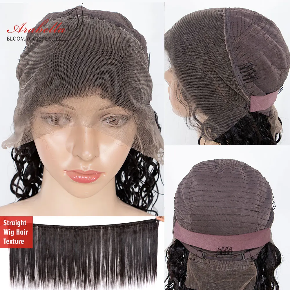 Перуанские прямые волосы на кружеве remy парик 180 плотность высокое соотношение Arabella предварительно выпученные отбеленные узлы кружевные передние человеческие волосы парики