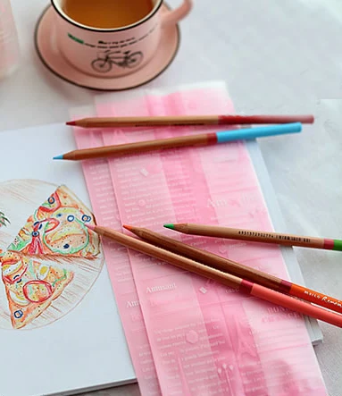 Розовый прозрачный упаковочный пакет во французском стиле для конфет печенья