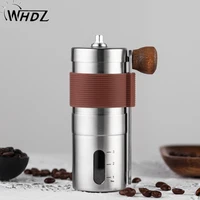 portable hand cranked coffee machine 304 stainless steel grinder manual grinder manual coffee grinder steel core