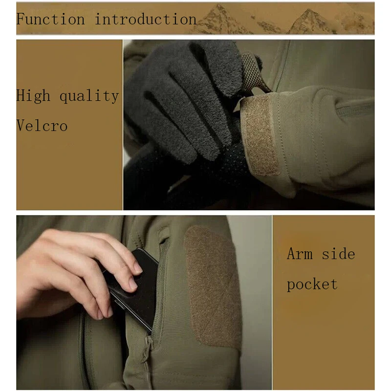 Мужская водонепроницаемая мягкая военная куртка ветрозащитная уличная пилота с