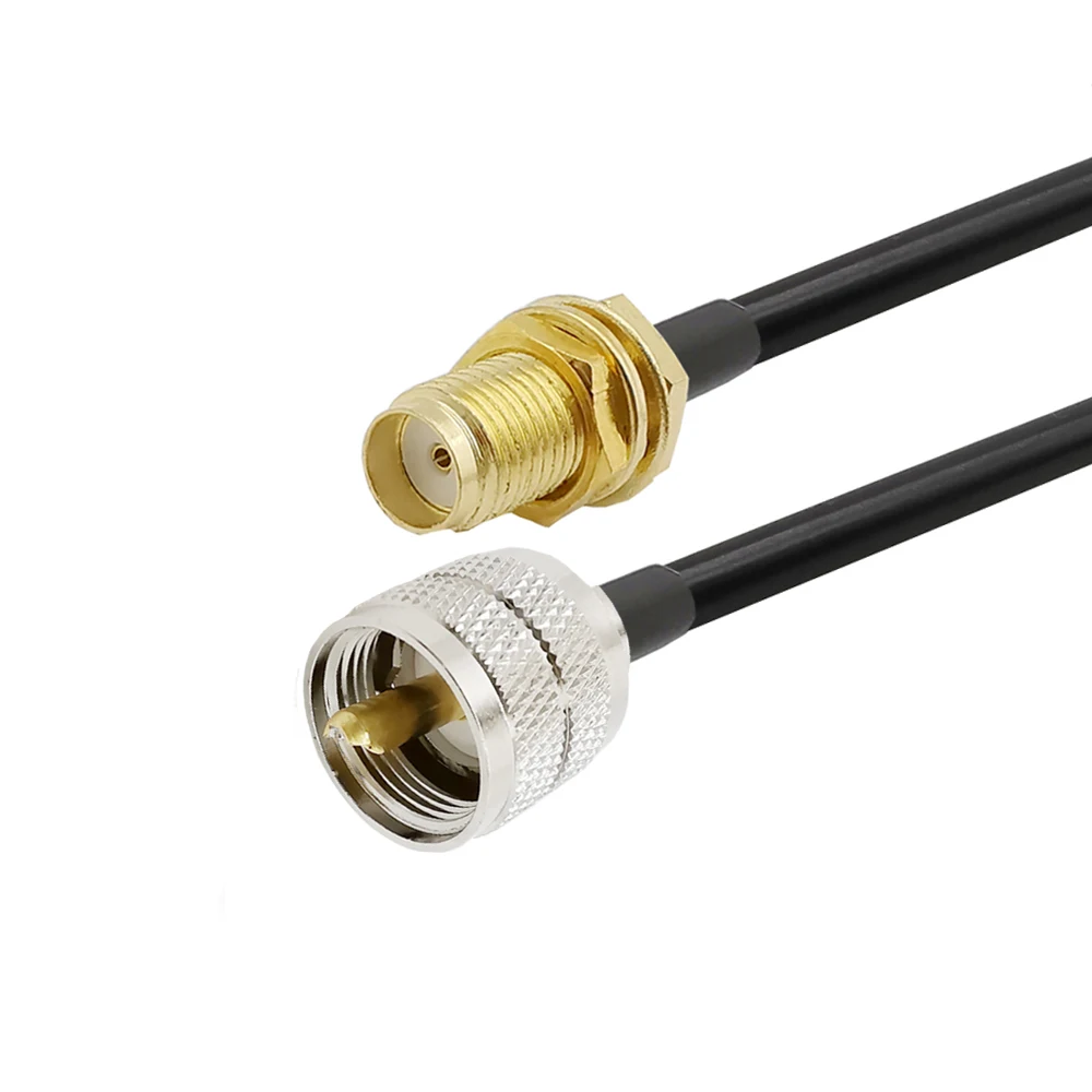 

SMA Female to UHF SO239 PL259 Male Connector RG58 Cable UHF SO-239 PL-259 Plug to SMA Jack Adapter for Ham Radio 0.5M-9M