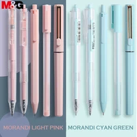 mg morandi pinkgreen gel pen set 0 5mm rolling pen handle replaceable refills rod school office supplies