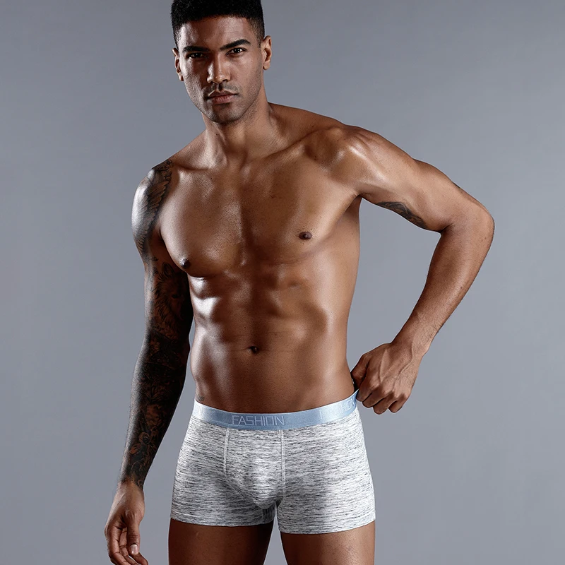 Комплект из 4 предметов хлопковое сексуальное нижнее белье мужские боксерские