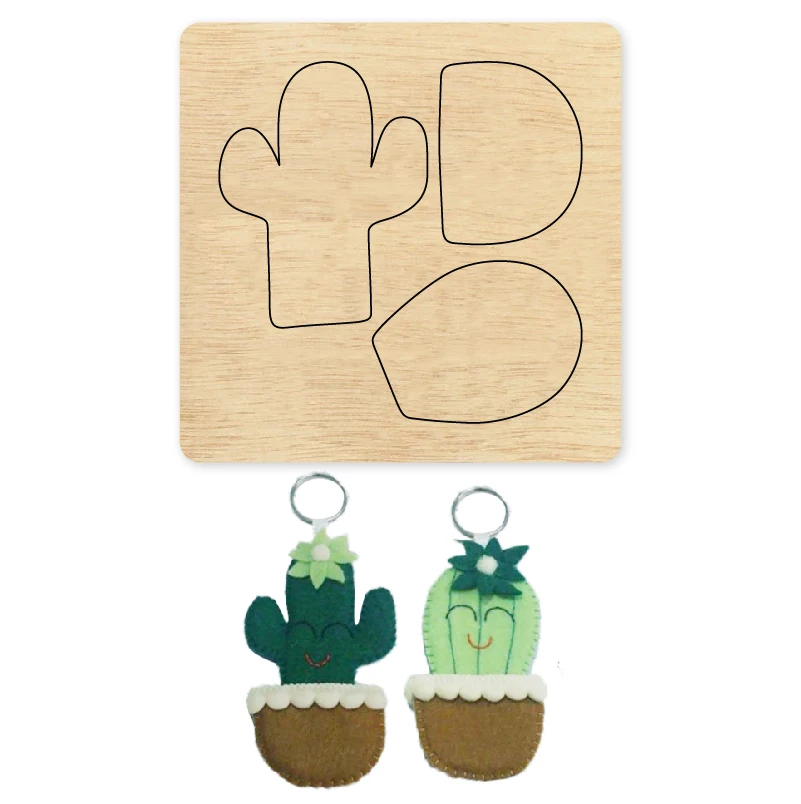 2019 Новый кактус DIY деревянная форма режущие штампы для скрапбукинга кожаного