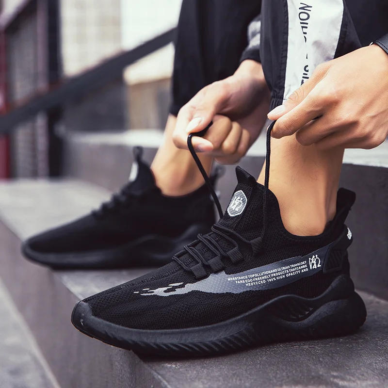 

2022 Men's Shoes Sports Flying Woven Breathable Casual Fashion Korean Sneakers sneakers