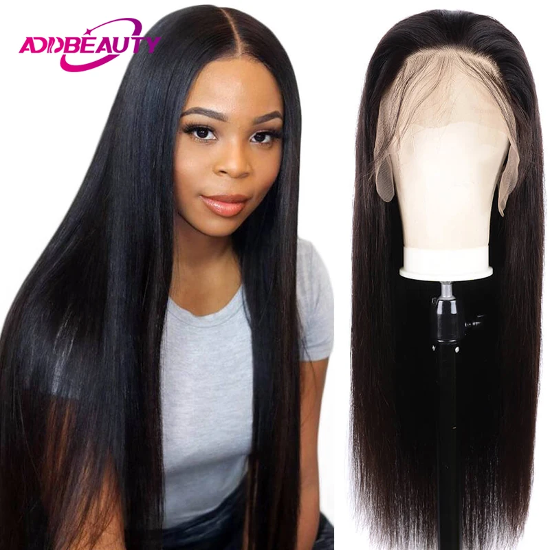 Straight Lace Front Wigs 13x6 Lace Frontal Human Hair Wig for Women 4x4 HD Lace Closure Wig Natural Color Pre-plucked Hairline