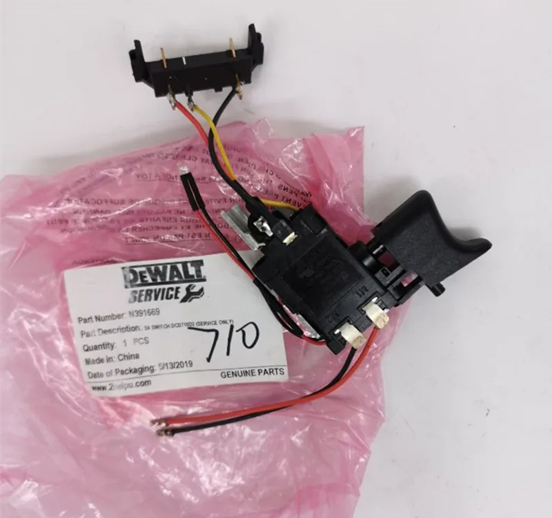 Переключатель N391669 для DeWALT N319241 DCD700CK2 DCD710 DCF805 DCD700 DCD710C2|Аксессуары
