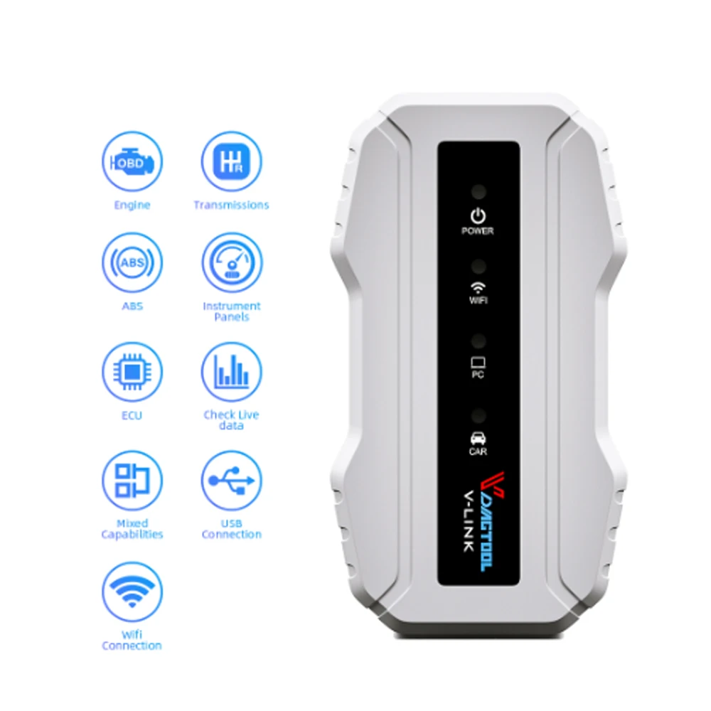 Диагностический интерфейс для грузовика VDIAGTOOL OBD2 Cat3 ISUZU Cummins V7.62 версия Wifi Vlink