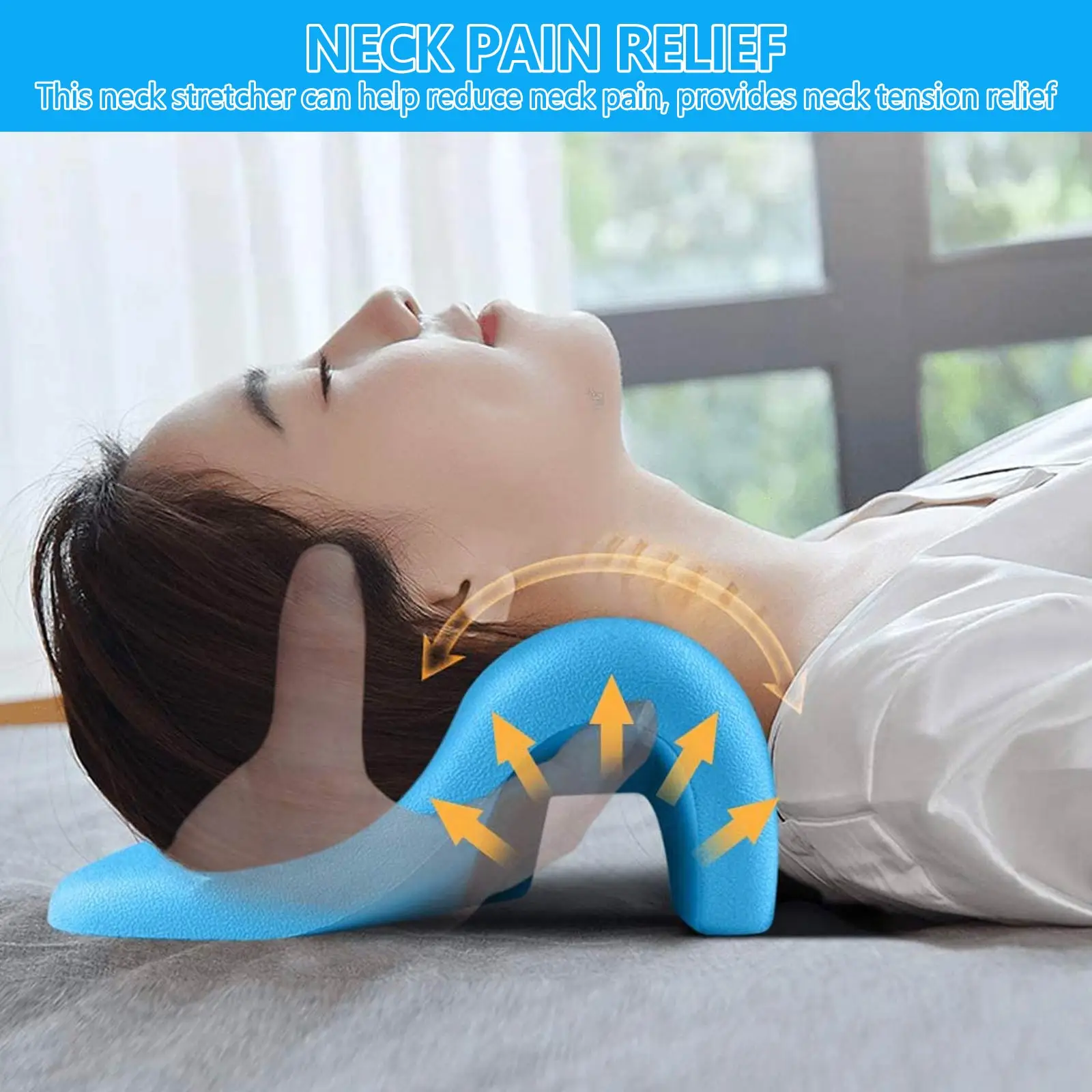 

Neck And Shoulder Relaxer Chiropractic Pillow Neck Traction Device Relieve Pain And Cervical Spine Massage Pillow