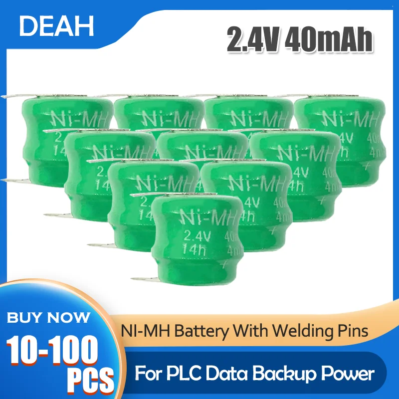 Никель-металлогидридная аккумуляторная батарейка 2 4 В 40 мАч | Электроника