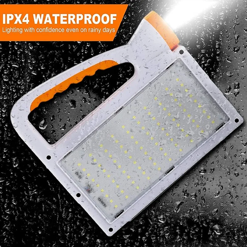 Harga Senter LED Tenaga Surya Genggam Dapat Diisi Ulang Lampu Tenaga Surya Multifungsi Senter LED Lentera Kemah Luar Ruangan