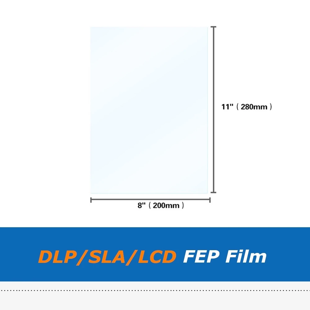 280*200 мм 11*8 дюймов ЖК УФ светильник FEP пленка лист для DLP SLA Дубликатор D8 3d принтер Часть 8,9 дюймов ЖК