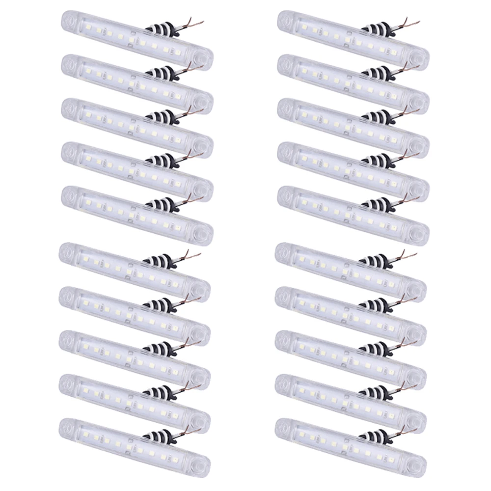 

Bus Side Lights Truck Replacement 20pcs 9LED Turn signal Trailers 100x15mm