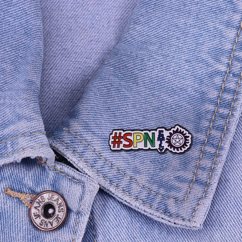 

PF044 Dongmanli SPN Enamel Pins Badge Brooch Backpack Bag Collar Lapel Decoration Jewelry Gifts for Friends