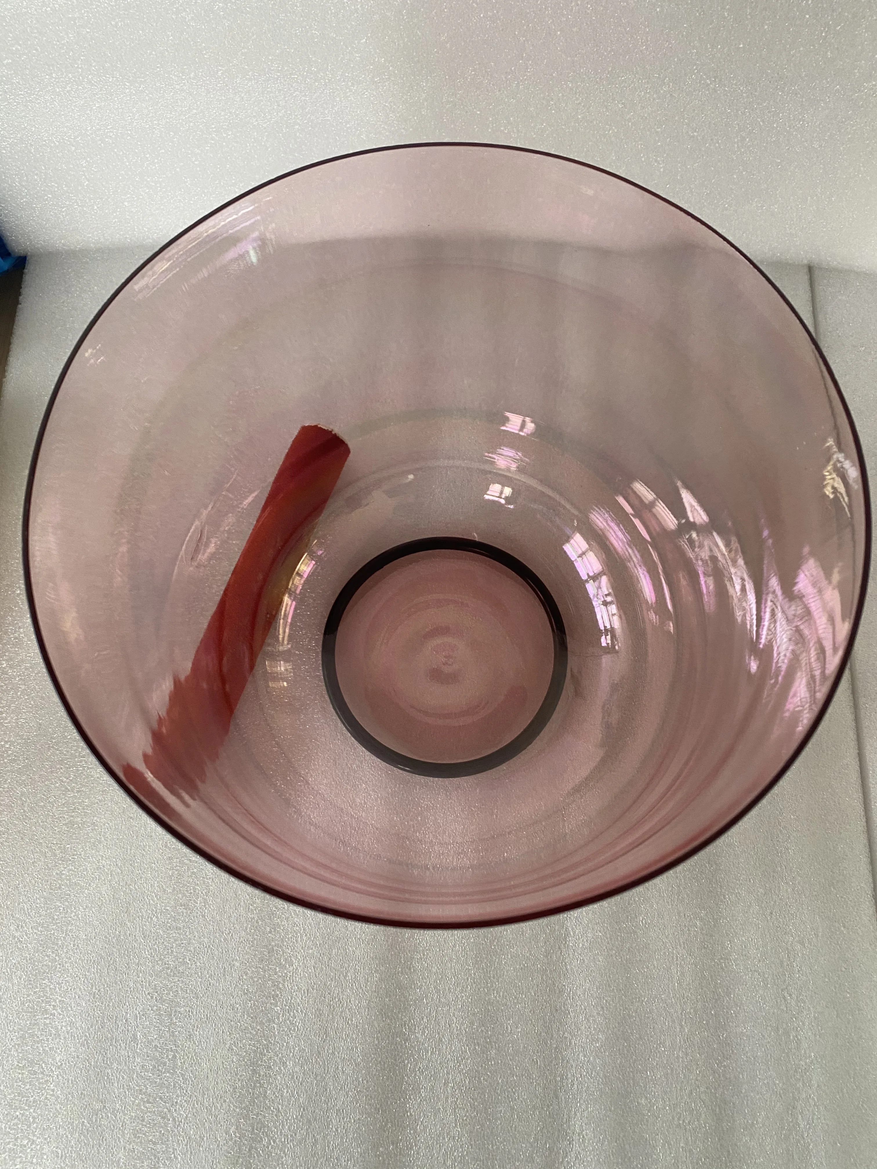 Хрустальная Поющая чаша 3rd octave C note red magic clear color корневая чакра 432 Гц для