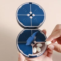 7 grids space saving pill box water proof abs individual lid pill organizer for home