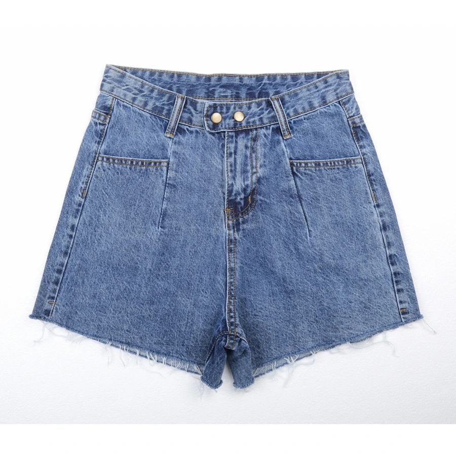 Модные женские джинсовые шорты женская одежда с высокой талией модные в