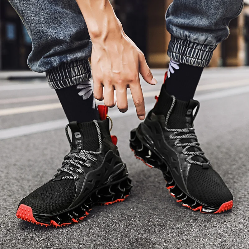 Мужская обувь Новинка Летние носки с высоким берцем Дышащая сетчатая для бега