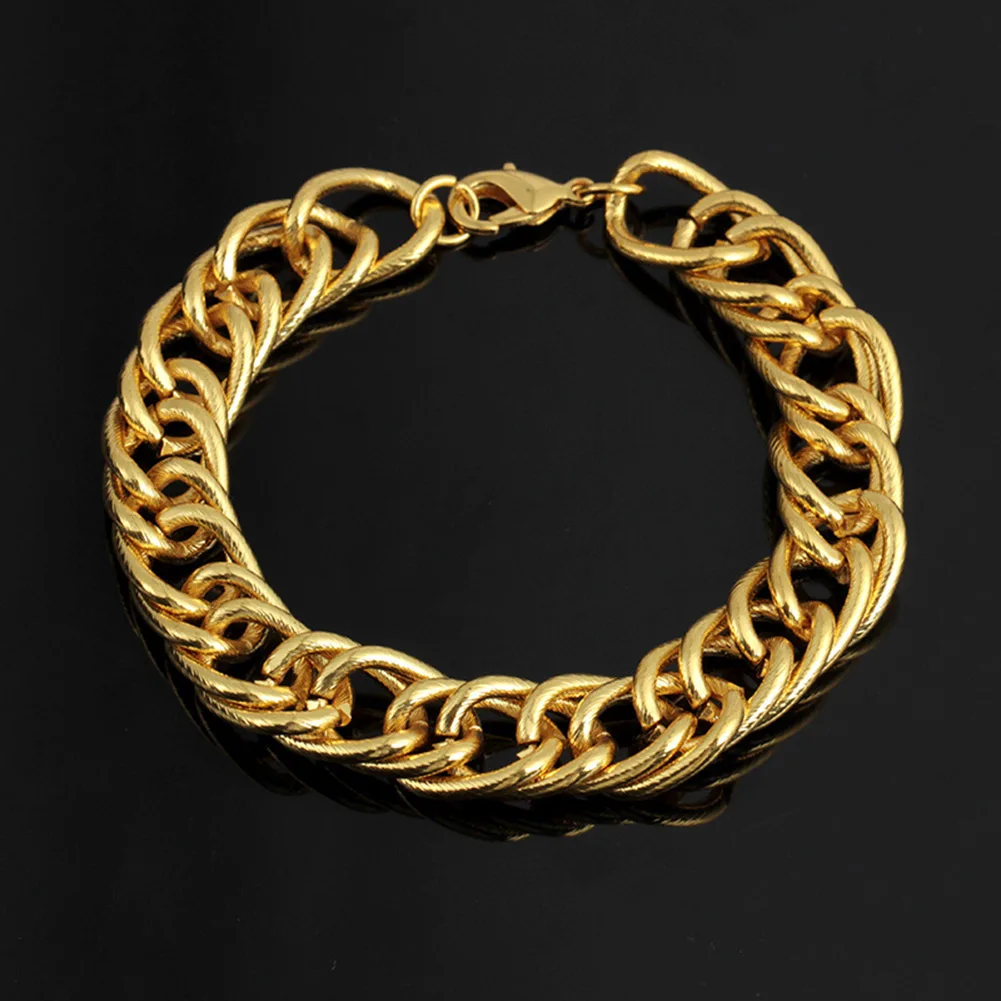Мужской толстый браслет цепочка Fishbone вечерние браслеты в стиле хип хоп ювелирные