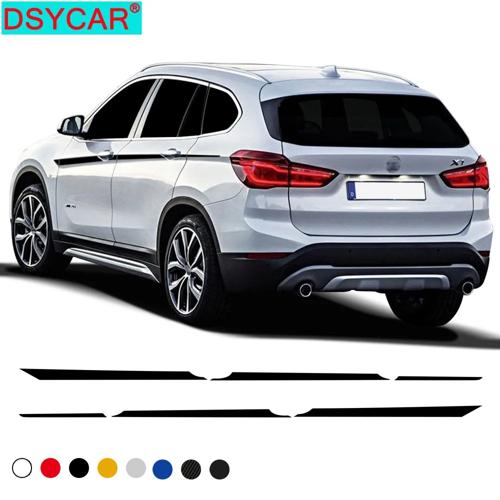 DSYCAR 1 комплект наклейки на двери автомобиля стикер s линия талии боковая полоса