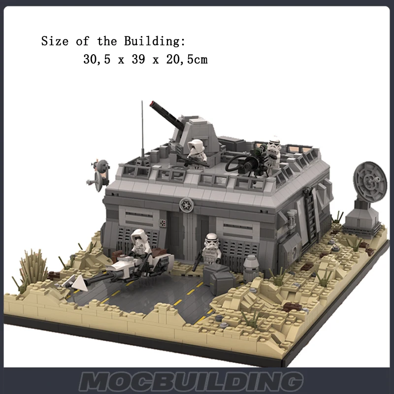 Конструктор MOC SW Tatooine МОС-эйсли Cantaina Star сборка фильмов модель Street View конструктор