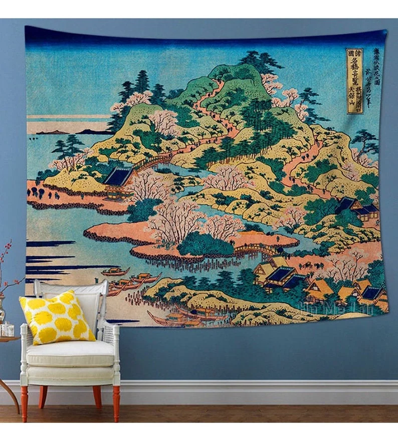 

Bird Landscape Painting Tapestry Wall Decoration Painted Living Room Dormitory Decoration